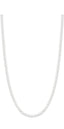 Luca Barra women’s steel necklace with white synthetic pearls — Now Online