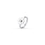 Luca Barra women’s steel ring with four-leaf clover and zircon detail, find online today