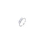 Luca Barra women’s steel trilogy ring with white crystals, elegant symbolic jewelry, now available online