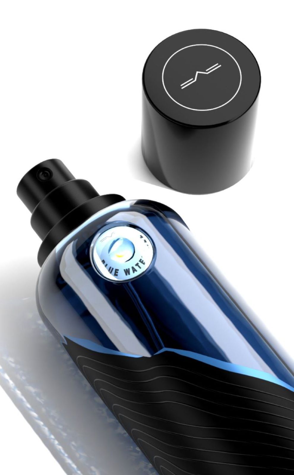 M.INT Blue Waterfall Eau de Parfum 75ml fresh aquatic fragrance bottle – Shop Now Online at Paris Gallery Qatar