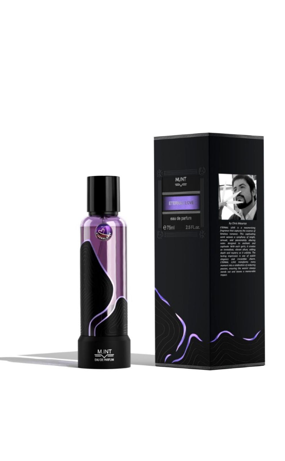 M.INT Eternal Love Eau de Parfum 75ml elegant romantic fragrance bottle – Available for Online Purchase at Paris Gallery Qatar