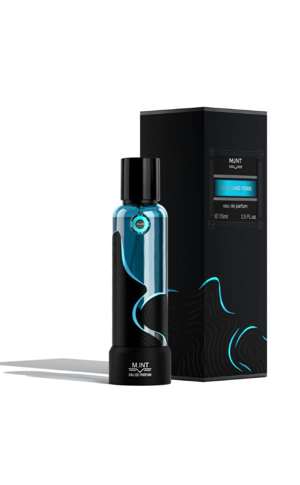 M.INT Pitch And Toss Eau de Parfum 75ml fresh aromatic fragrance bottle – Now Online at Paris Gallery Qatar