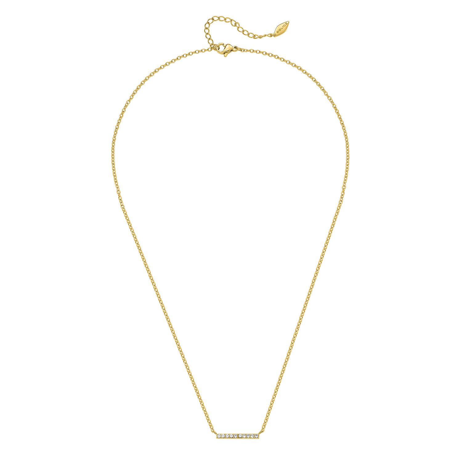 Police Medellin Crystals Sleek Necklace