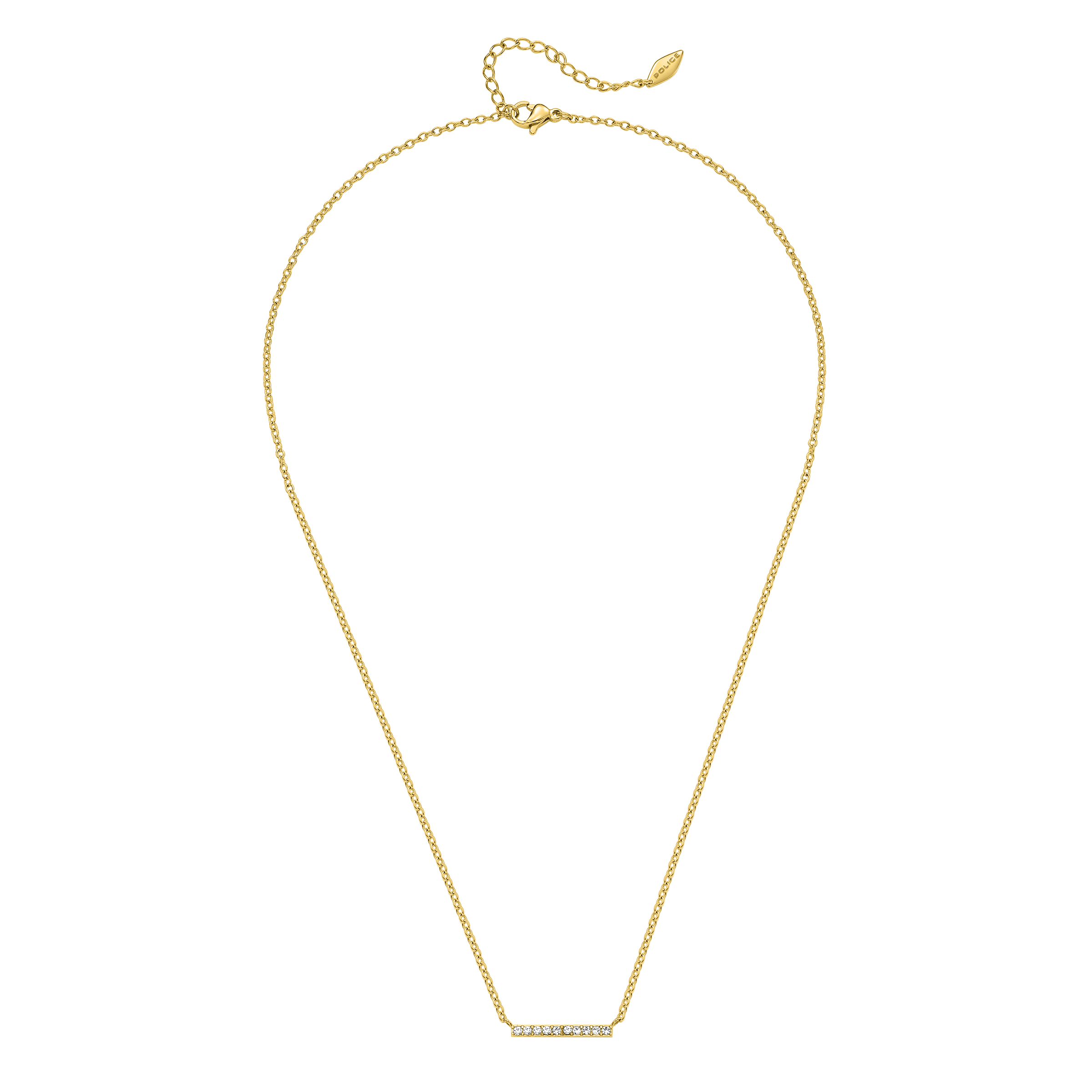 Police Medellin Crystals Sleek Necklace