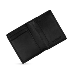Saint Honore Meal Cross Grain Black Leather Card Holder