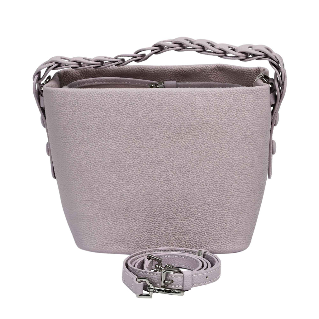 MUNI Women’s Leather Bucket Bag with Chain Handle