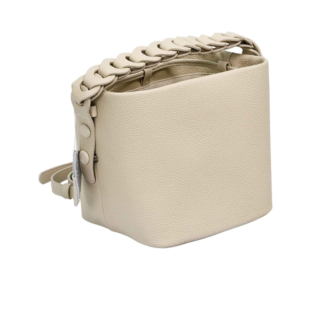 MUNI Women’s Leather Bucket Bag with Chain Handle