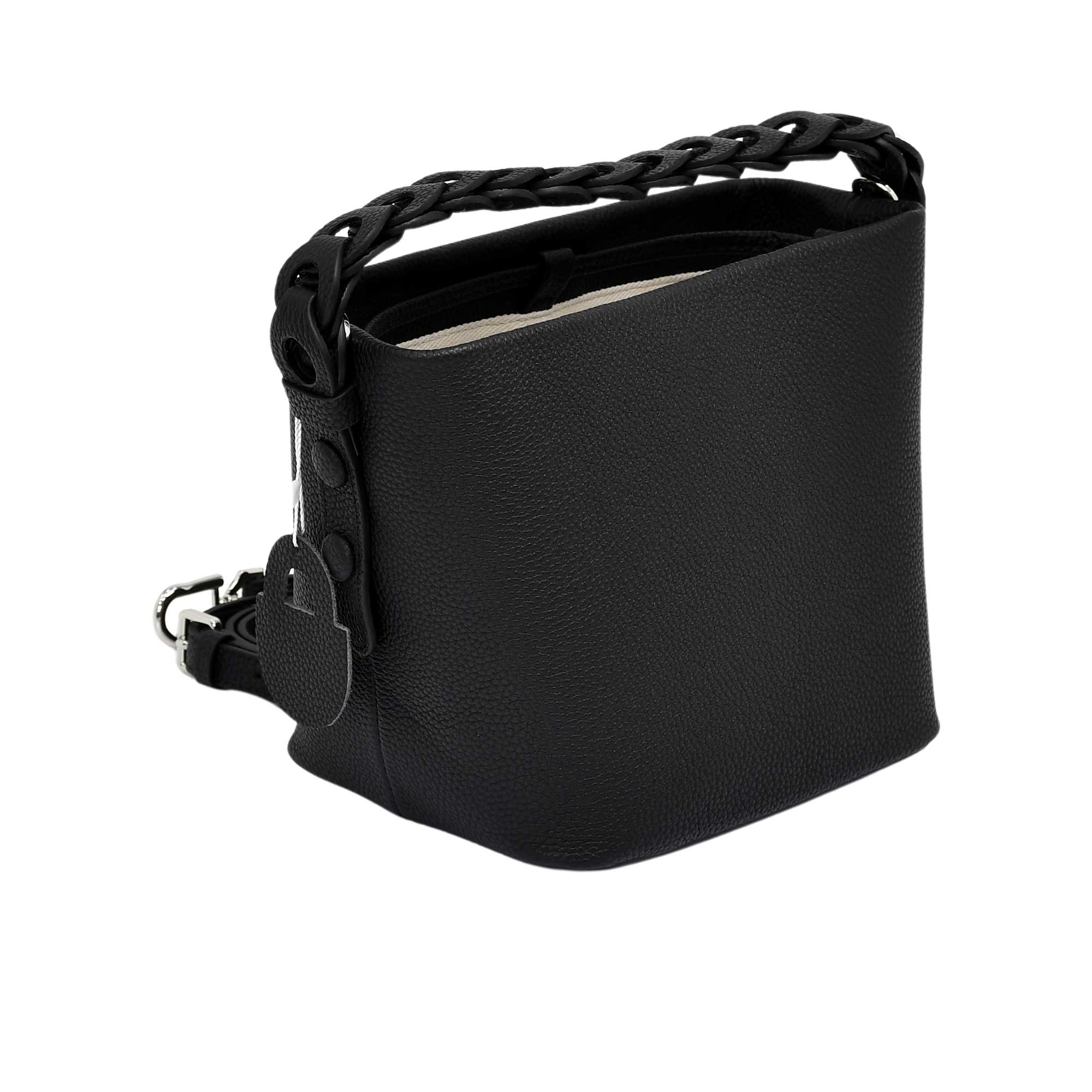 MUNI Women’s Leather Bucket Bag with Chain Handle