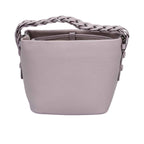 MUNI women’s leather bucket bag with braided chain handle available at Paris Gallery Qatar