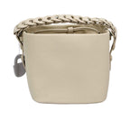 MUNI women’s leather bucket bag with braided chain handle available at Paris Gallery Qatar