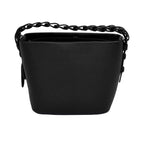 MUNI women’s leather bucket bag with braided chain handle available at Paris Gallery Qatar