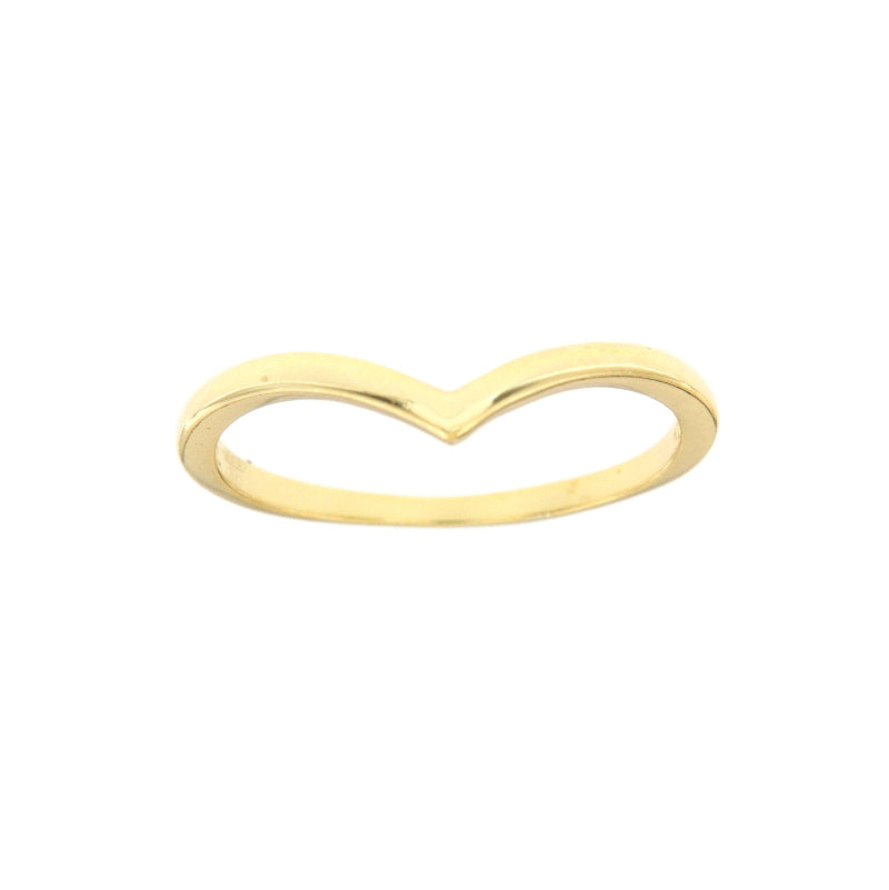 Maison Gioielli Firenze women's gold-plated sterling silver arrow plain ring