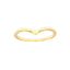 Maison Gioielli Firenze women's gold-plated sterling silver arrow plain ring