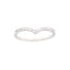 Maison Gioielli Firenze women's sterling silver arrow ring with sparkling zircon stones