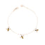 Maison Gioielli Firenze women's sterling silver bracelet with enamel bee charms and zircon wings