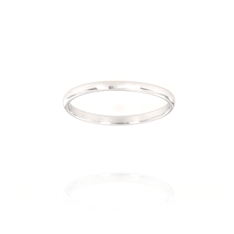 Maison Gioielli Firenze women's classic sterling silver polished band ring