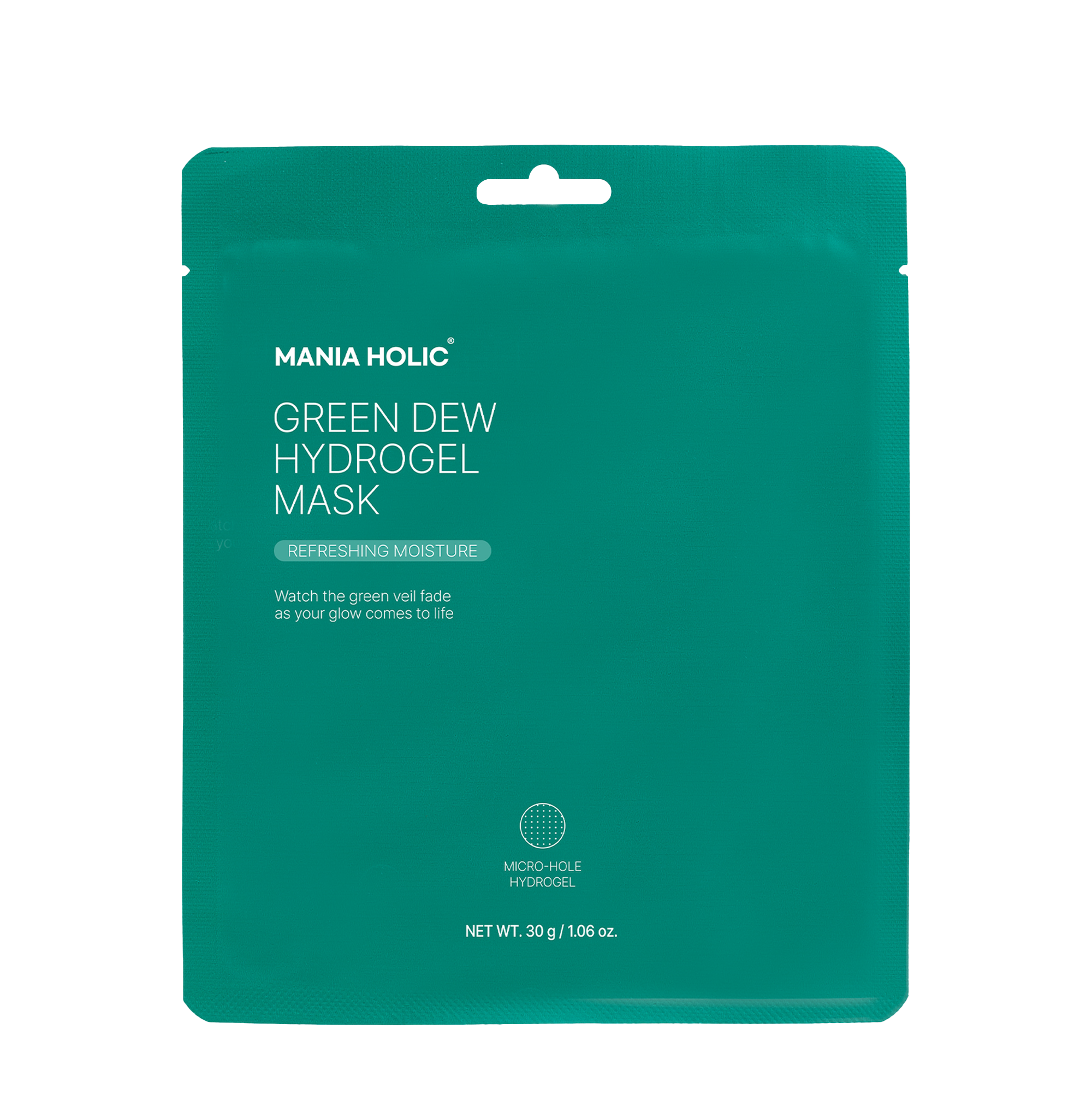 Mania Holic Green Dew Hydrogel Mask 30g with refreshing moisture and cooling hydrogel care Exclusive Online at Paris Gallery Qatar