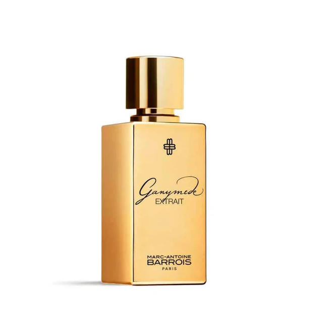 Marc-Antoine Barrois Ganymede Extrait De Parfum 50ml gold fragrance bottle with luxury presentation box