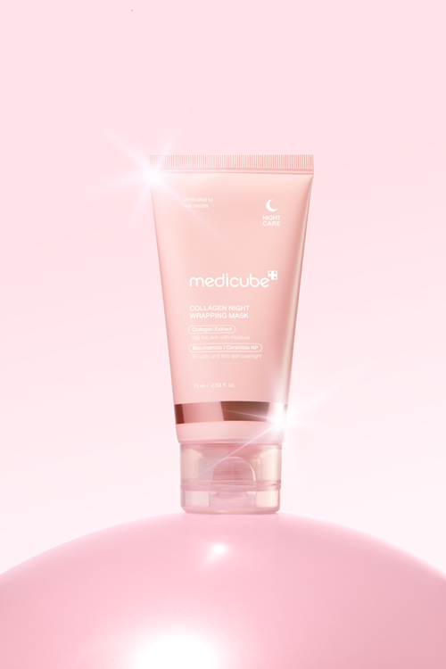 Medicube Collagen Night Wrapping Mask 75ml overnight collagen treatment for firm hydrated skin – Shop Now Online at Paris Gallery Qatar