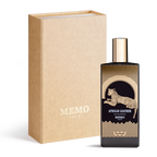 Memo African Leather Eau De Parfum 75ml luxury fragrance bottle with box leather spicy scent Paris Gallery Qatar Available for Online Purchase