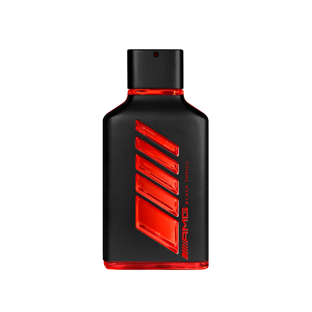 Front profile view of Mercedes-Benz Amg Black Eau De Parfum - 100ml. shop in Paris Gallery Qatar 