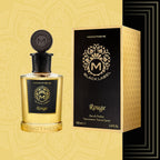 Monotheme Black Label Rouge Eau de Parfum 100ml in a black and gold bottle, available for online purchase at Paris Gallery Qatar