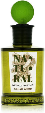 Monotheme Cedar Wood Eau de Toilette 100ml woody fragrance bottle available for online purchase at Paris Gallery Qatar