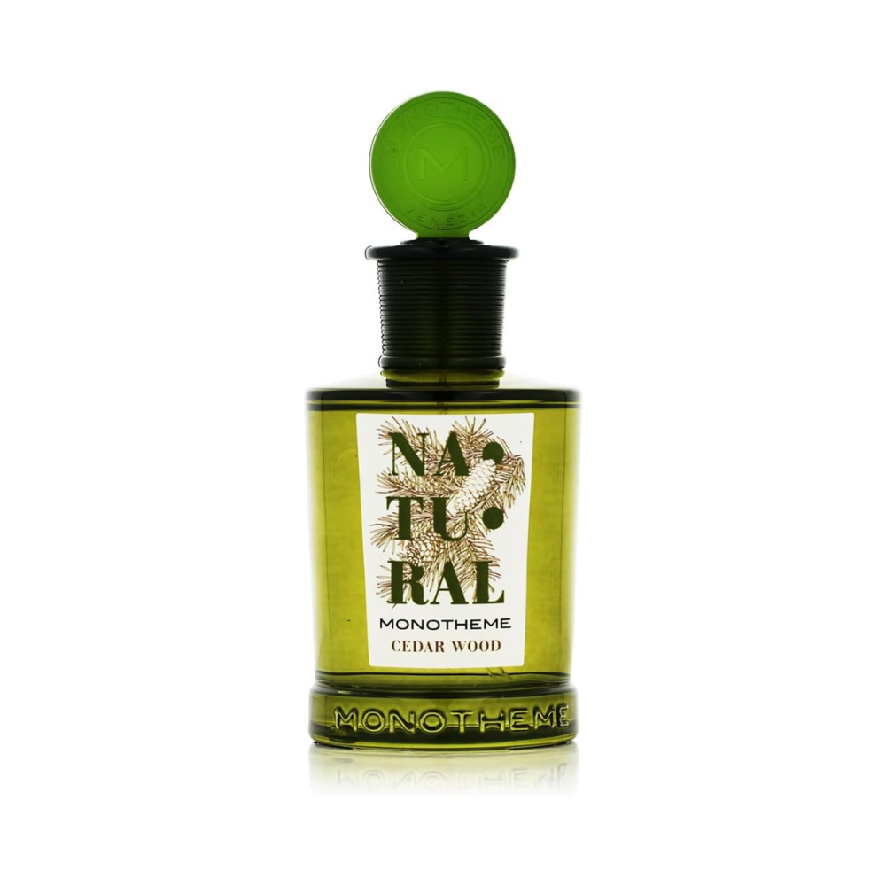 Monotheme Cedar Wood Eau de Toilette 100ml woody fragrance bottle available for online purchase at Paris Gallery Qatar