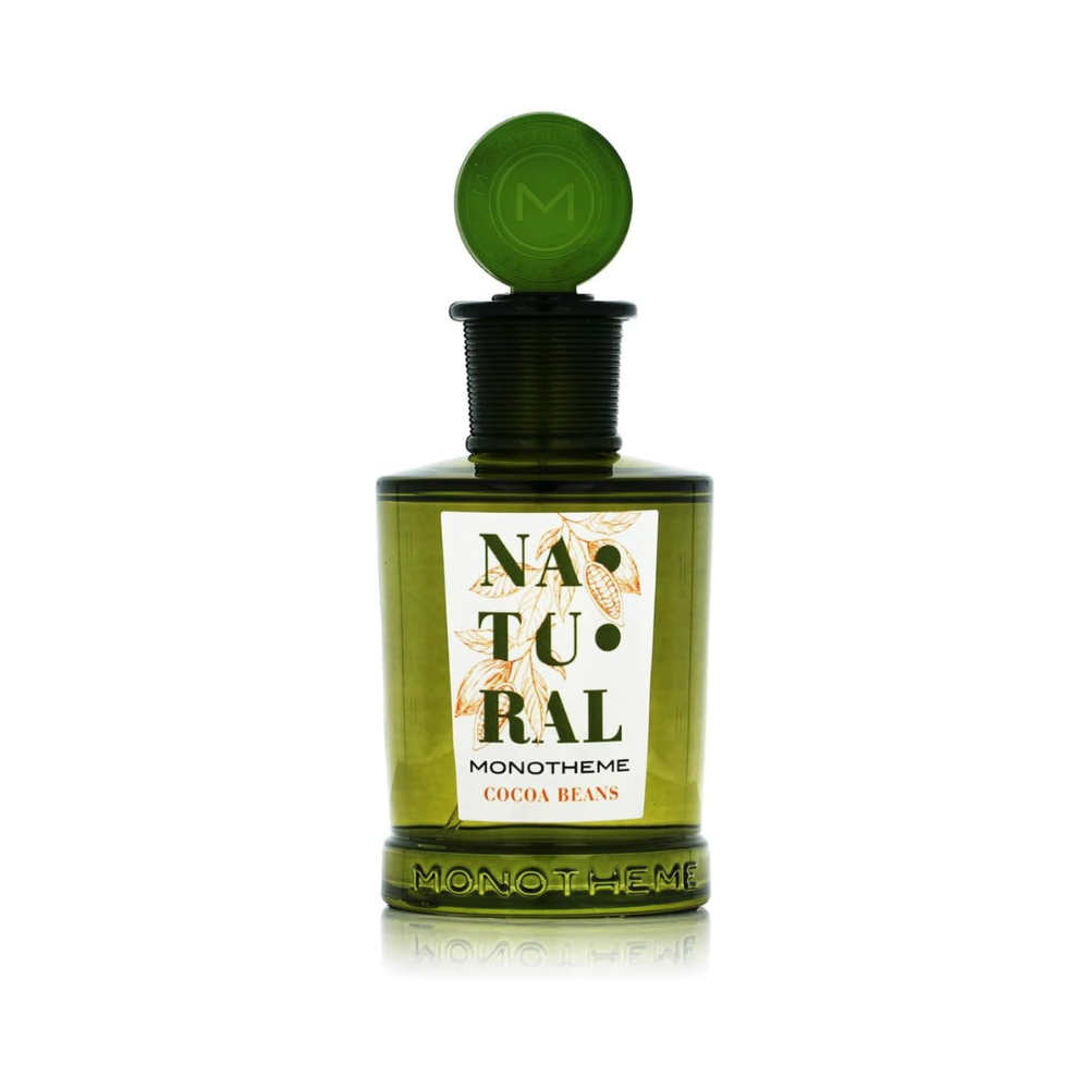 Monotheme Cocoa Beans Eau de Toilette 100ml warm gourmand fragrance bottle available for online purchase at Paris Gallery Qatar