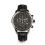 Montegrappa Fortuna men’s chronograph watch with gunmetal case and black leather strap – Available for Online Purchase