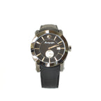 Montegrappa Nero Uno Men’s Black Dial Leather Strap Watch