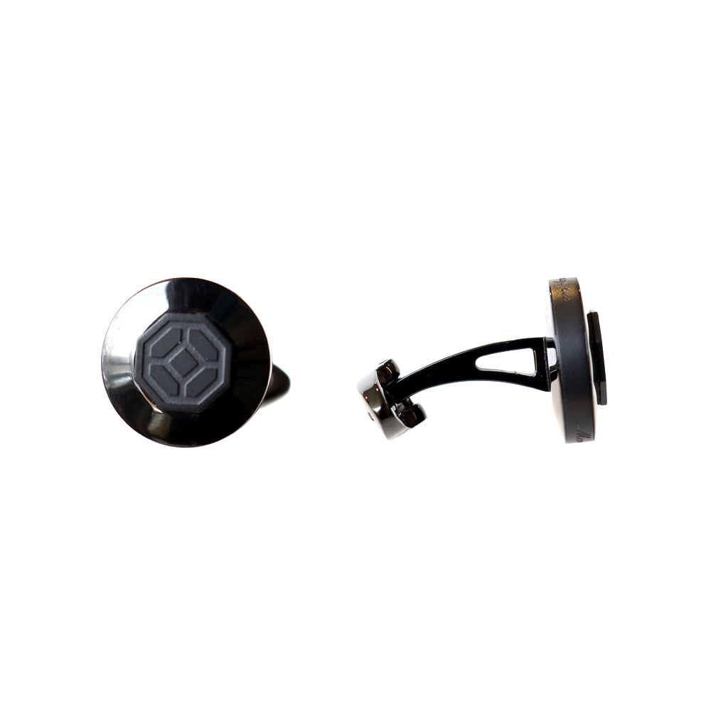Montegrappa Signore PVD black cufflinks luxury men’s accessories – Available for Online Purchase