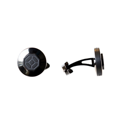 Montegrappa Signore PVD black cufflinks luxury men’s accessories – Available for Online Purchase