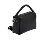 Muni black structured top handle bag with braided handle available at Paris Gallery Qatar