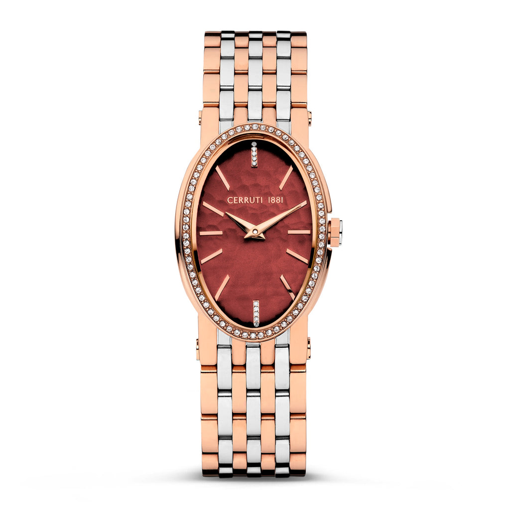 Cerruti 1881 Women Gold Gold Tenslog Strap Watch Watch