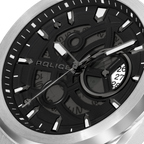 Police Steel Case, Black Dial, Steel Watch