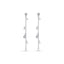Luca Barra Ladies Earrings In Steel With White Crystals