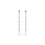 Luca Barra Ladies Steel Earrings With Stars Of Sissi
