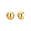 Luca Barra Ladies 25mm Teardrop Earrings in IP Gold Steel
