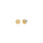 Luca Barra Ladies IP Gold steel earrings with rotating rose