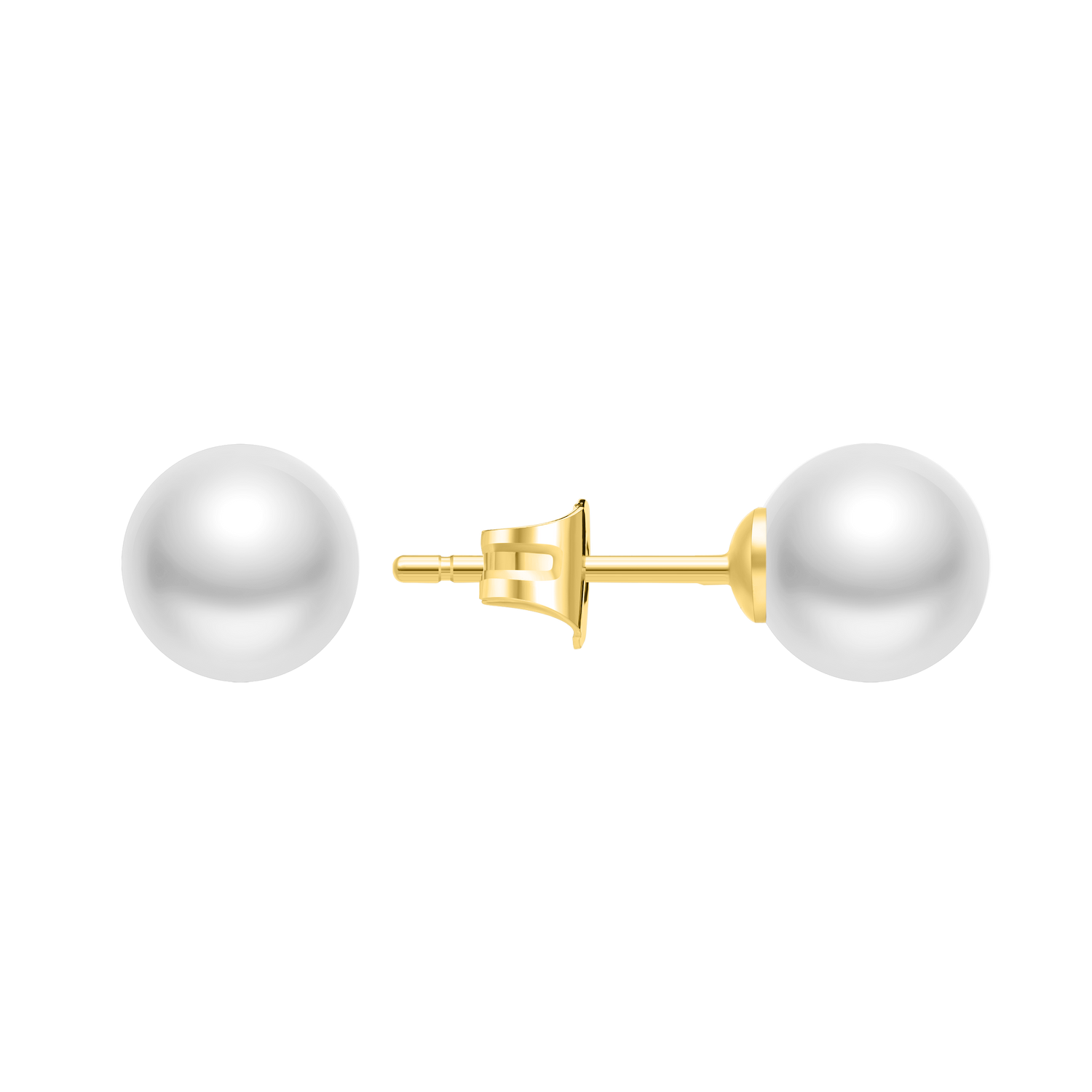 Police Opaline White Pearl Stud Earrings Police Opaline White Pearl Stud Earrings