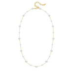Police Opaline White Pearls Chain Necklace