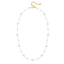 Police Opaline White Pearls Chain Necklace