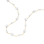 Police Opaline White Pearls Chain Necklace