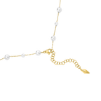 Police Opaline White Pearls Chain Necklace