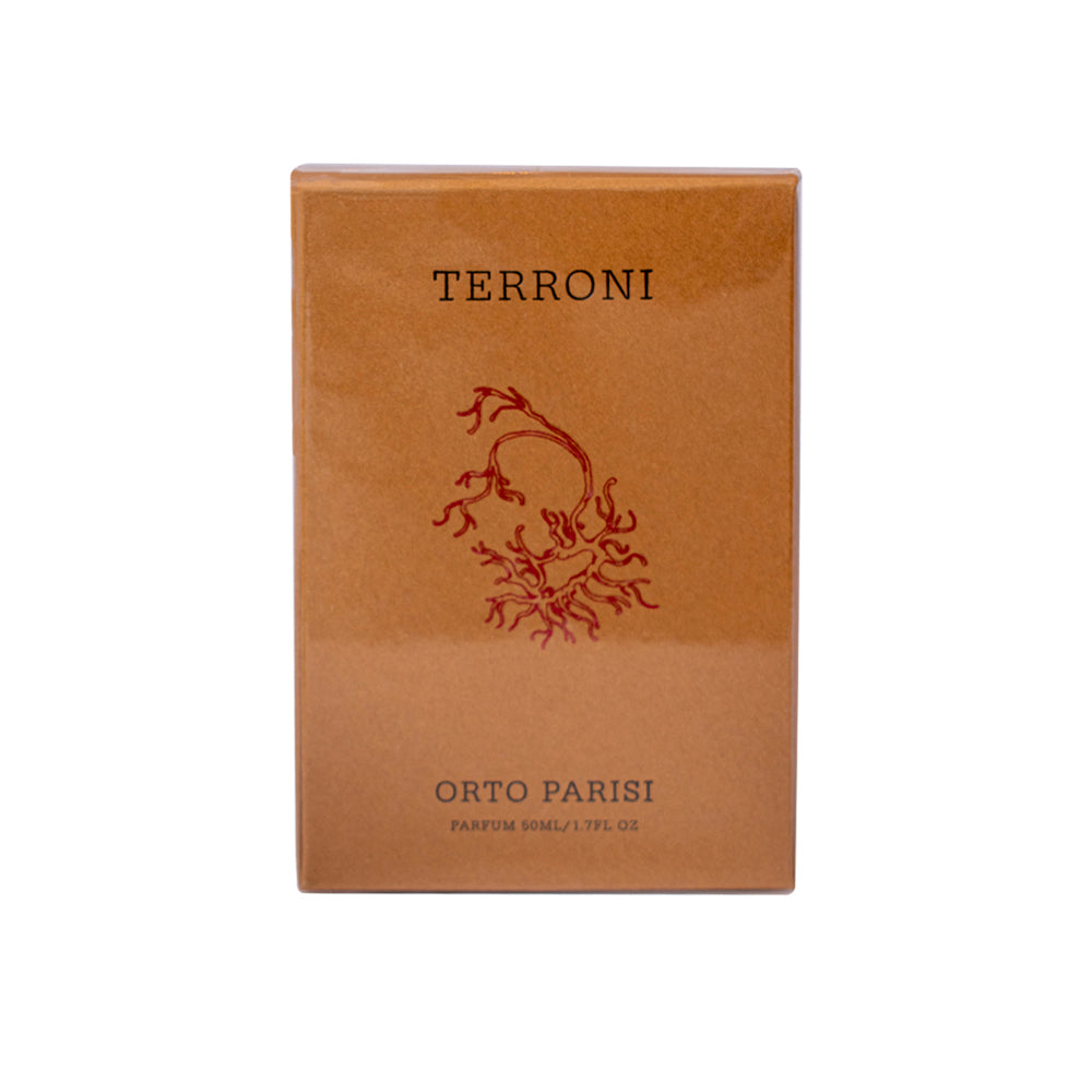 Orto Parisi Terroni Parfum 50ml intense earthy niche fragrance available online at Paris Gallery Qatar