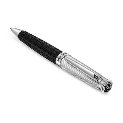 Police Texture Black P Logo With Shiny Steel Gordon&