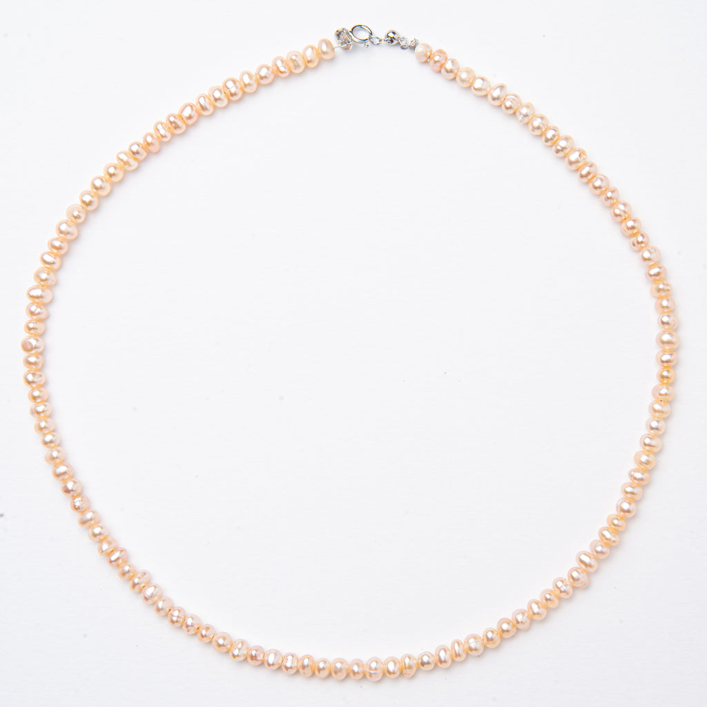 Bronzallure Cultured Fresh Water Pearl Champagne Necklace