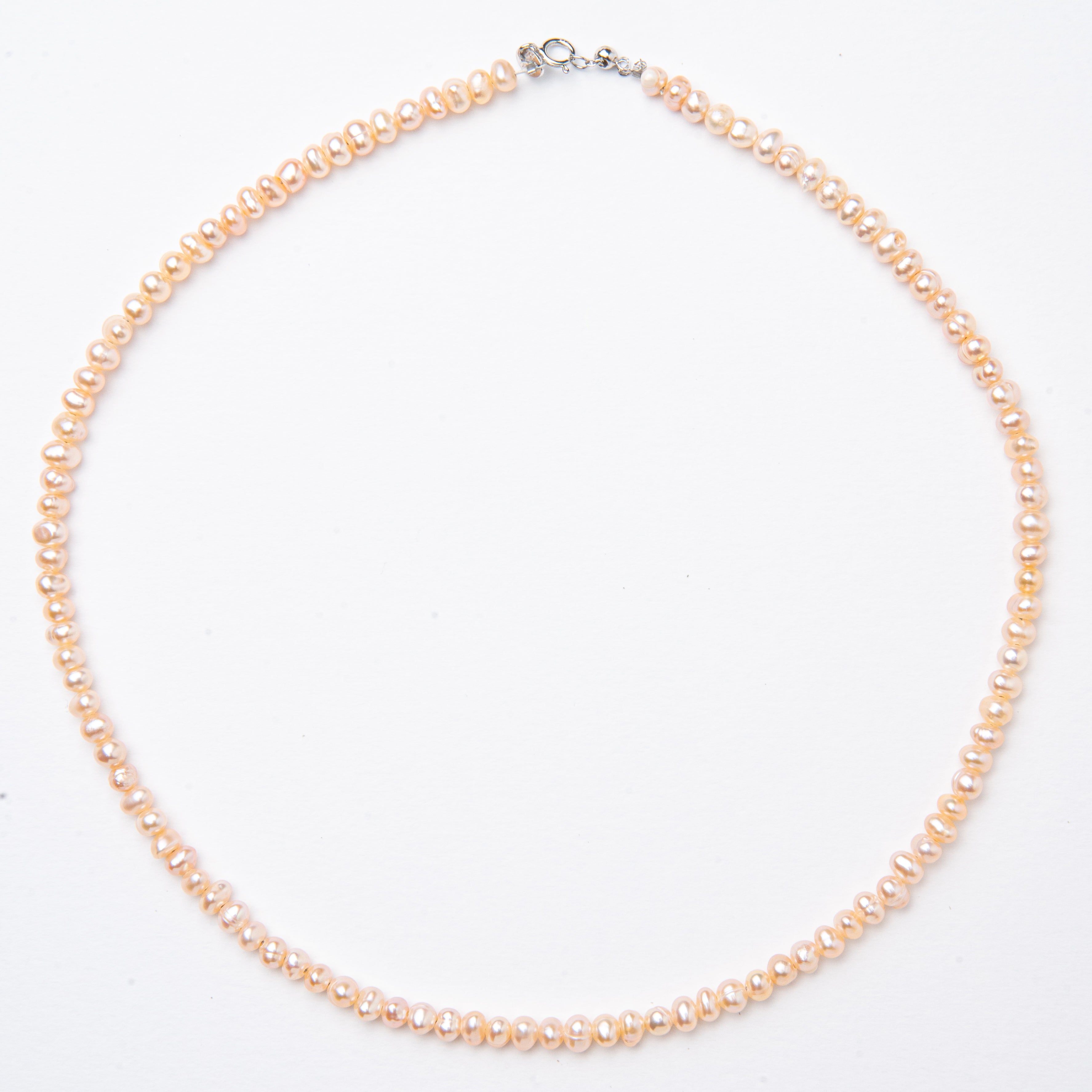 Bronzallure Cultured Fresh Water Pearl Champagne Necklace