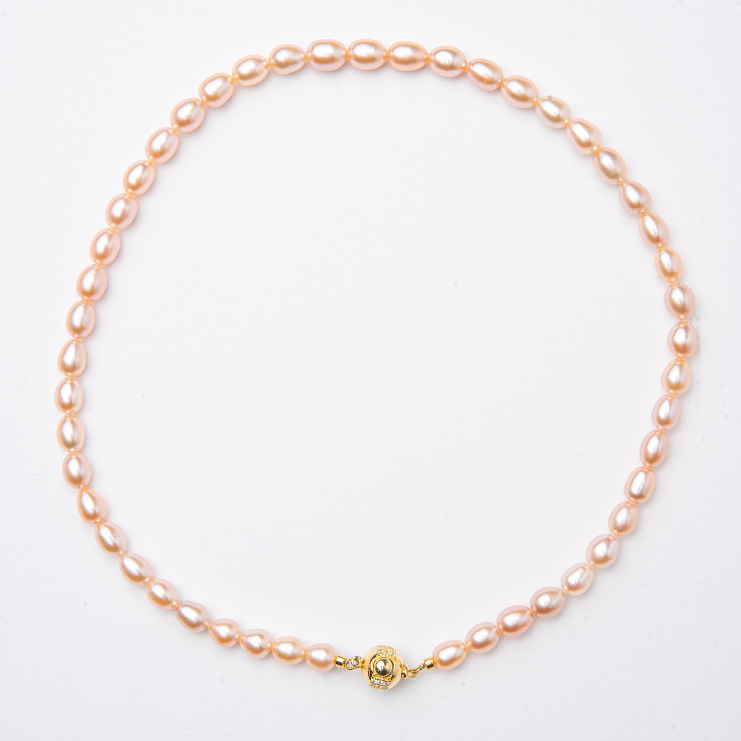 Bronzallure Cultured Fresh Water Pearl Peach Bronzallure Cultured Fresh Water Pearl Peach
